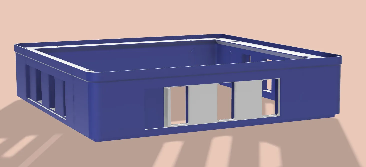 Tiêu đề Riser có lỗ thông hơi mô-đun K1 với mặt trên bằng acr