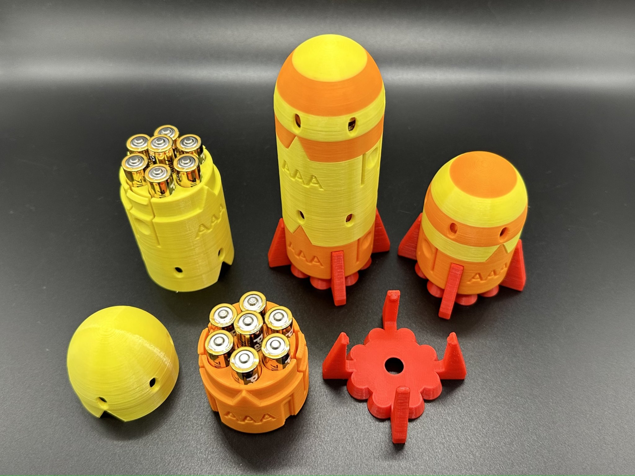 Tiêu đề Giá đỡ pin tên lửa Tin nhắn có thể tùy chỉnh Tóm