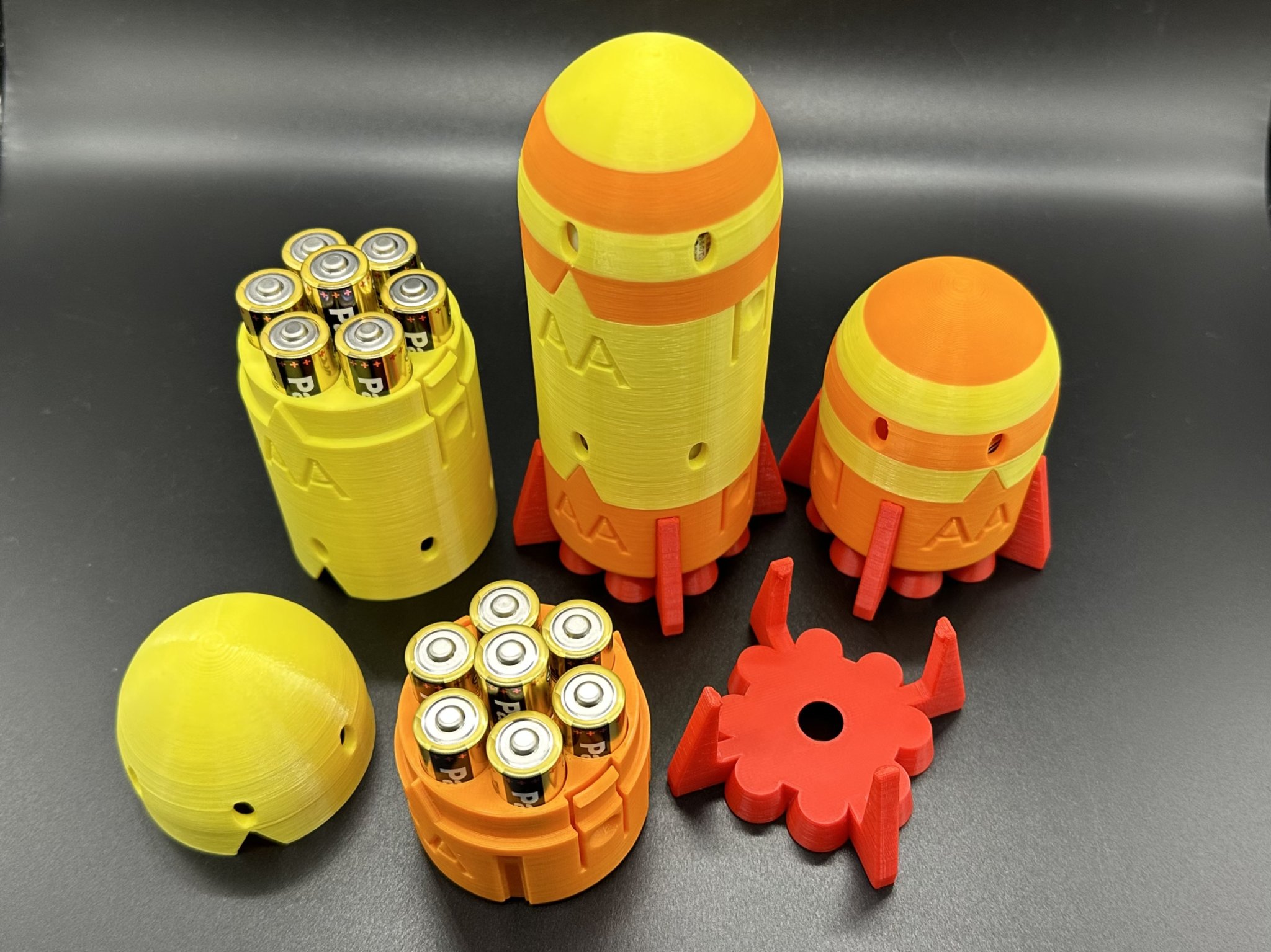 Tiêu đề Giá đỡ pin tên lửa Tin nhắn có thể tùy chỉnh Tóm