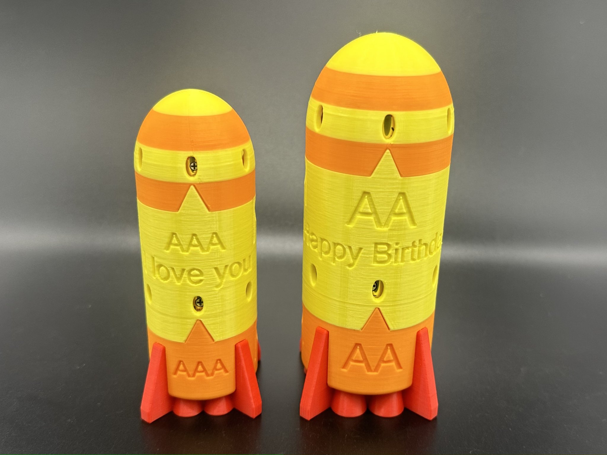 Tiêu đề Giá đỡ pin tên lửa Tin nhắn có thể tùy chỉnh Tóm