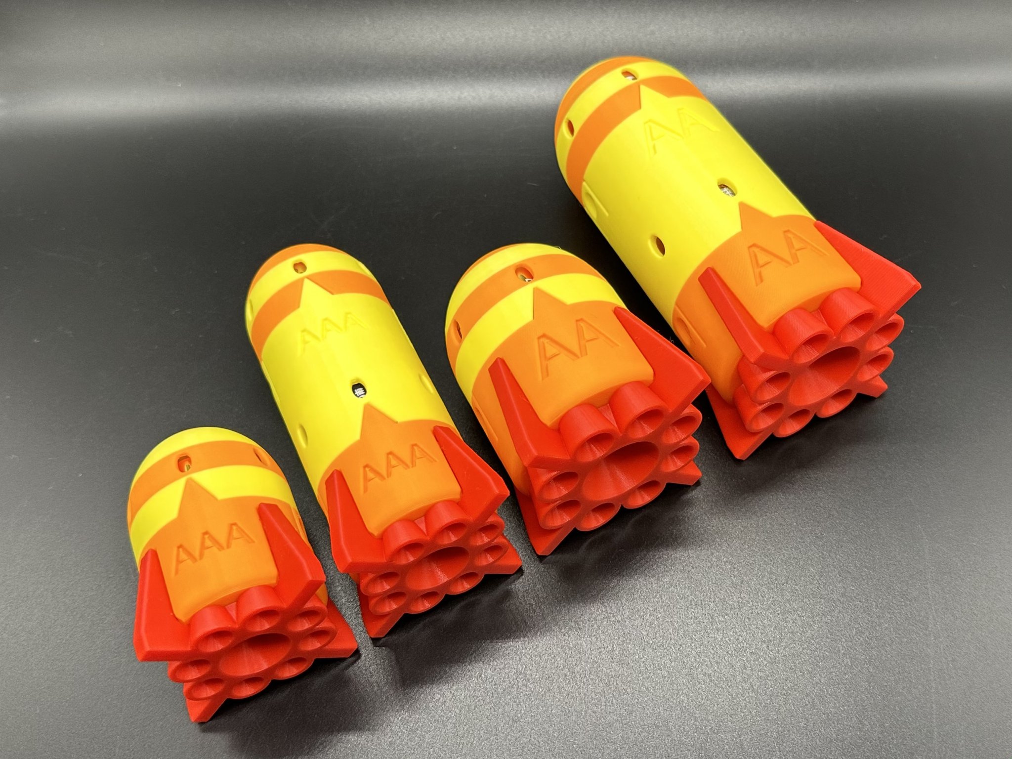 Tiêu đề Giá đỡ pin tên lửa Tin nhắn có thể tùy chỉnh Tóm