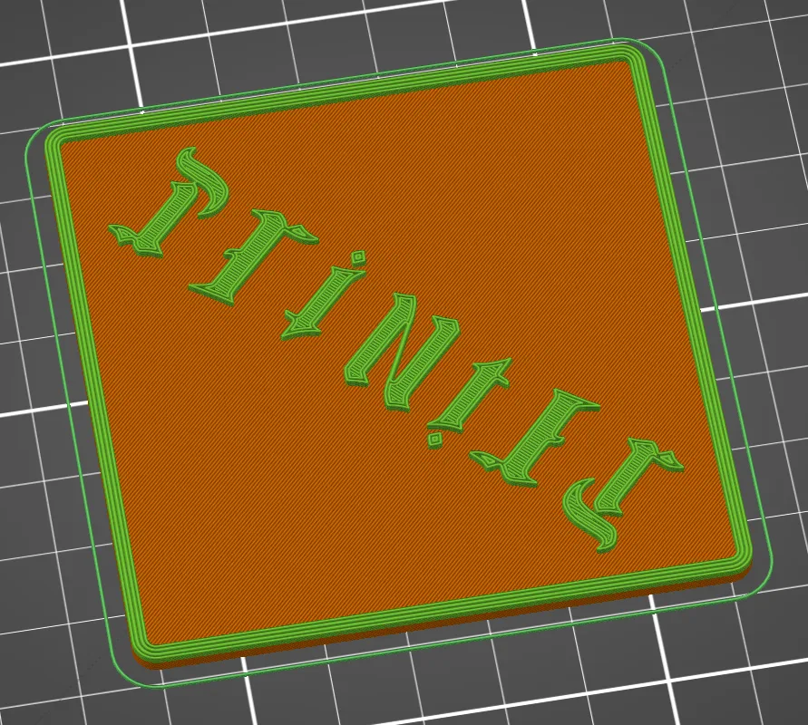 Printer Coaster Ambigram
