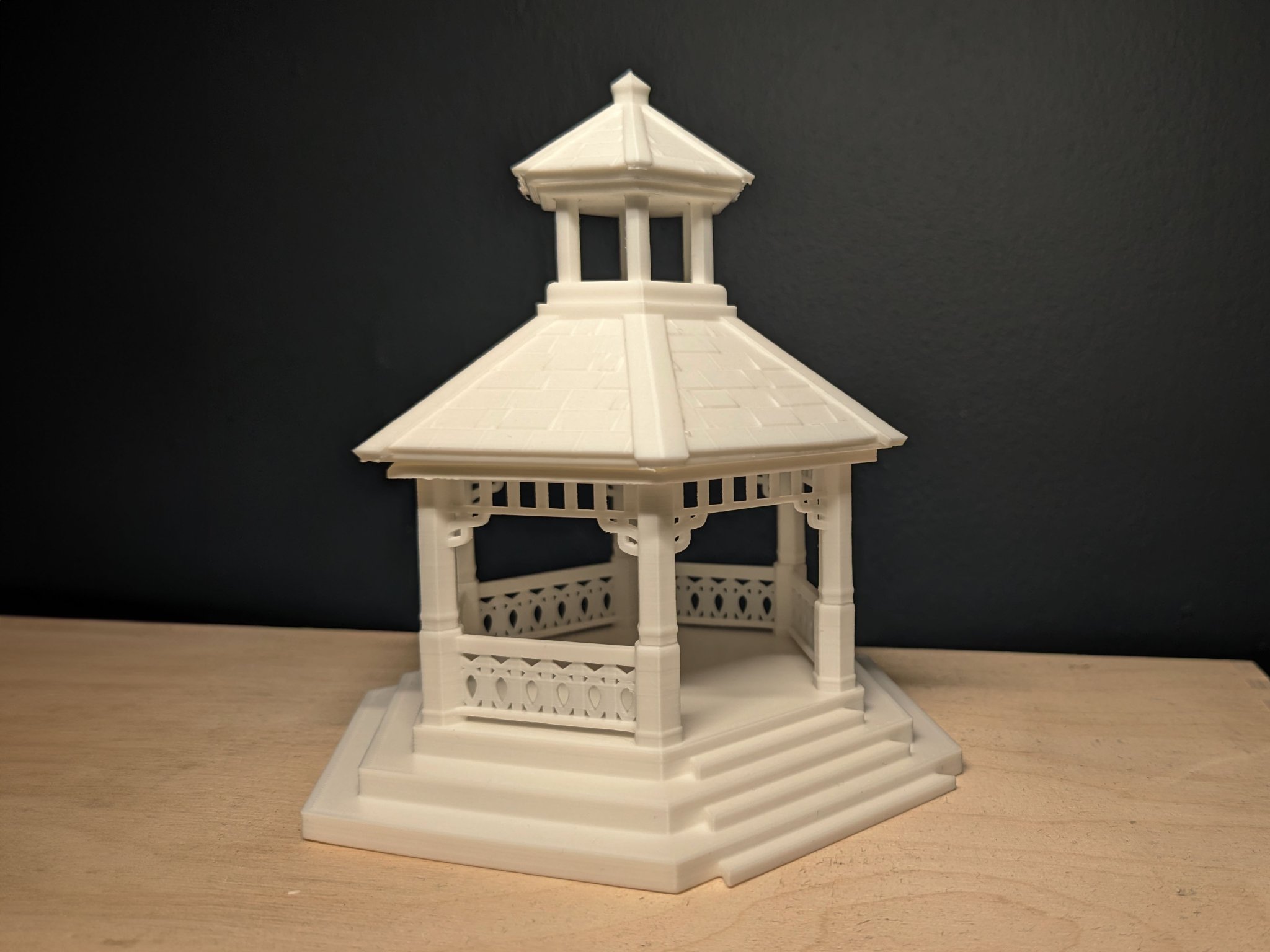 Tiêu đề Bandstand Kiosk âm nhạc - không hỗ trợ Dành cho dioram