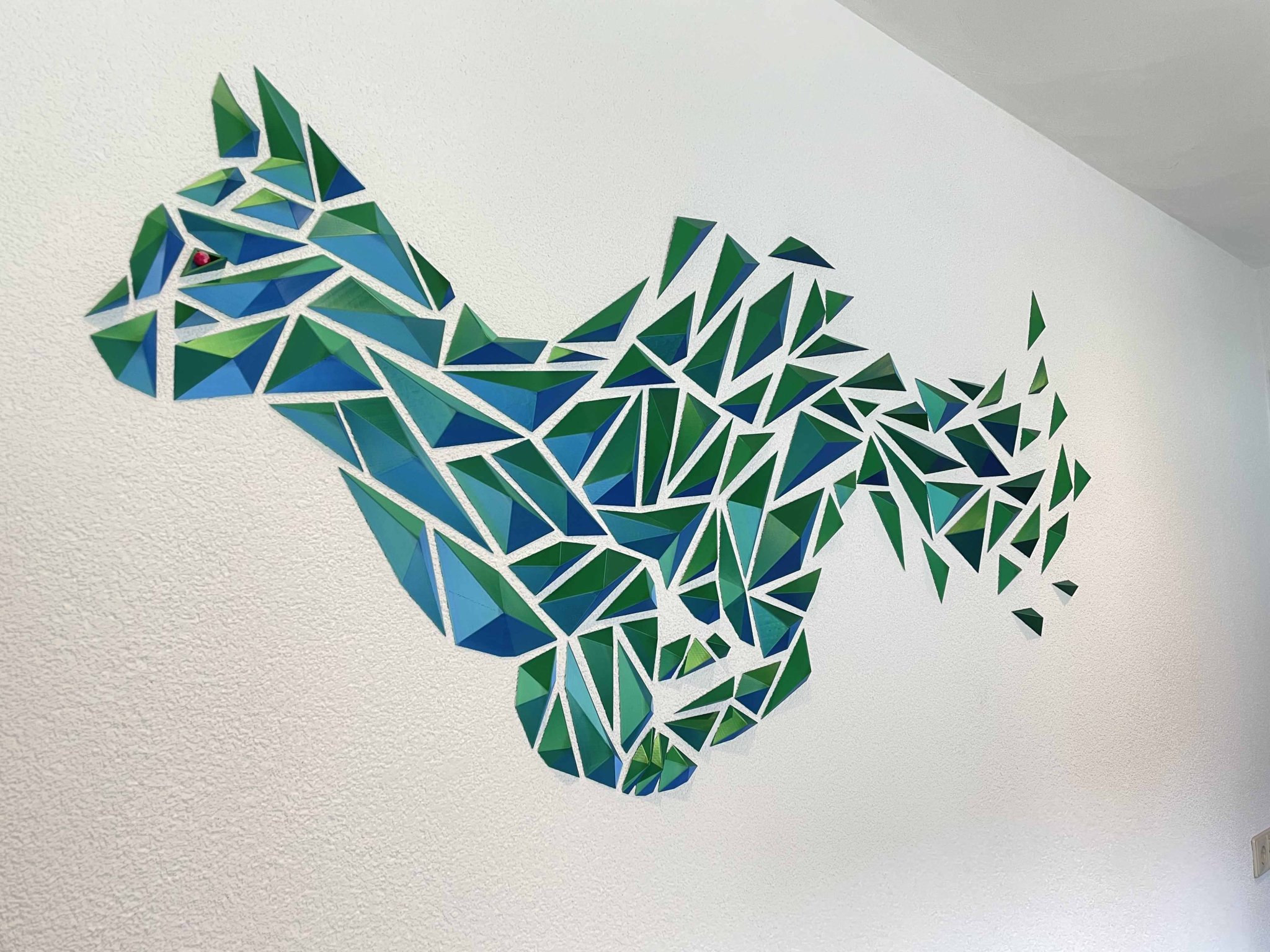 Tiêu đề con mèo - Tranh treo tường hình học Tóm tắt Được t