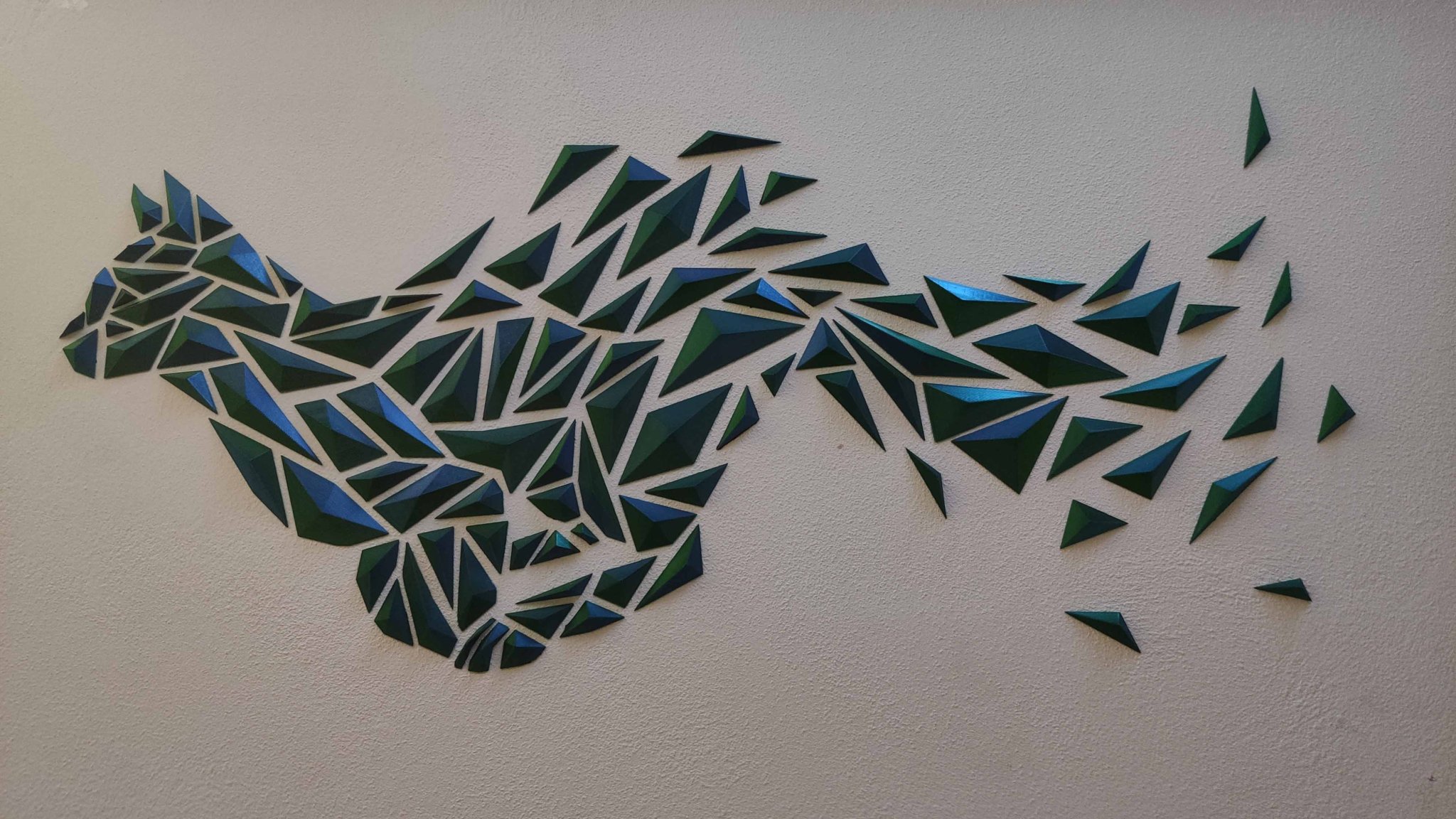 Tiêu đề con mèo - Tranh treo tường hình học Tóm tắt Được t