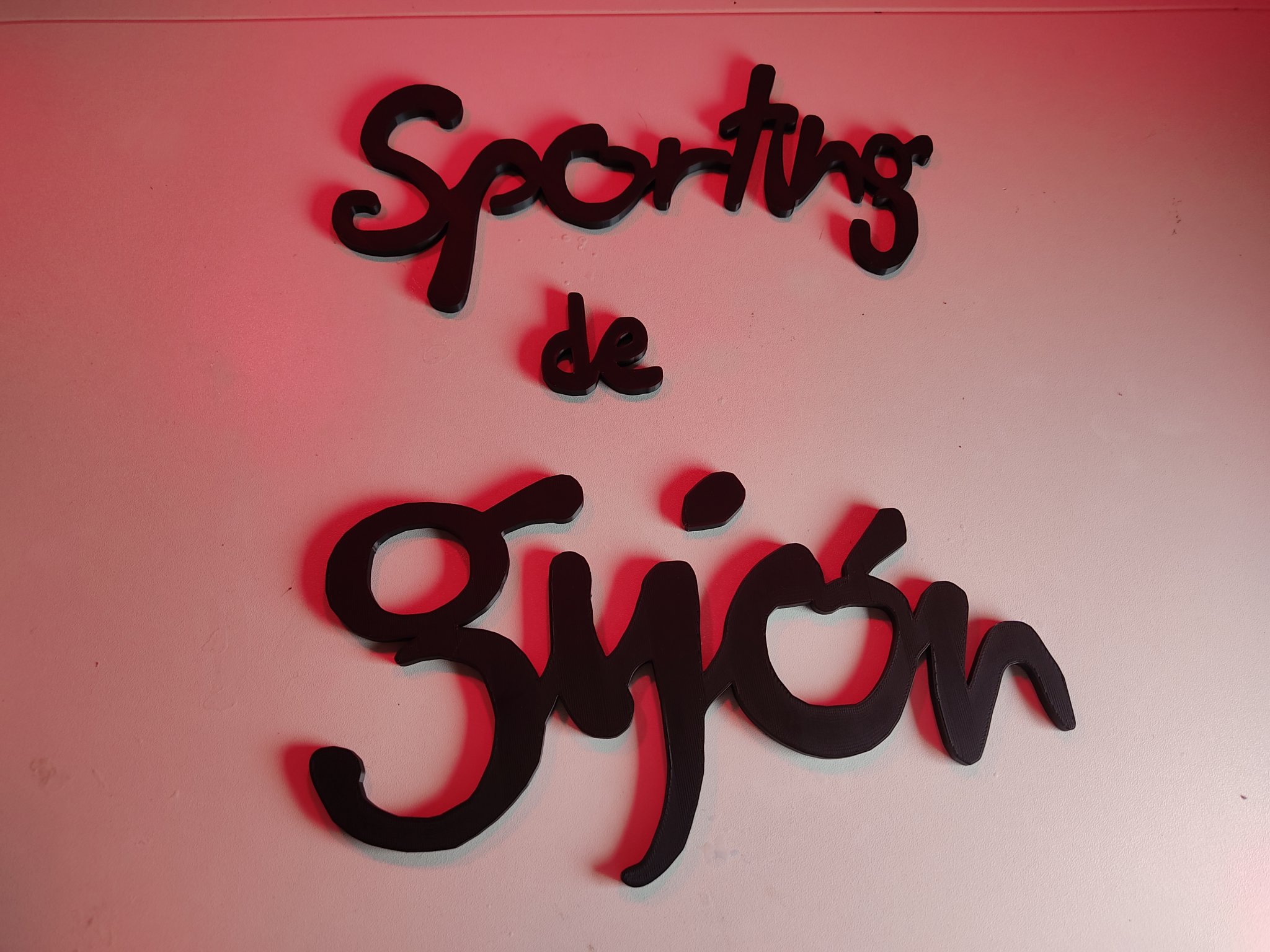 Letras 2D Sporting de Gijón