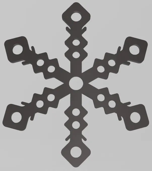 EASY TO PRINT, SNOWFLAKE, CHRISTMAS ORNAMENT 11, ORNAMENTS