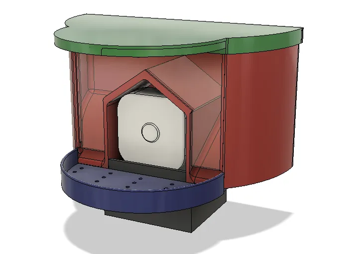 Máng Ăn Chim Có Khe Gắn Camera Tapo C100