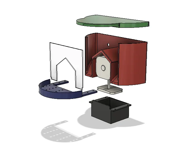 Máng Ăn Chim Có Khe Gắn Camera Tapo C100