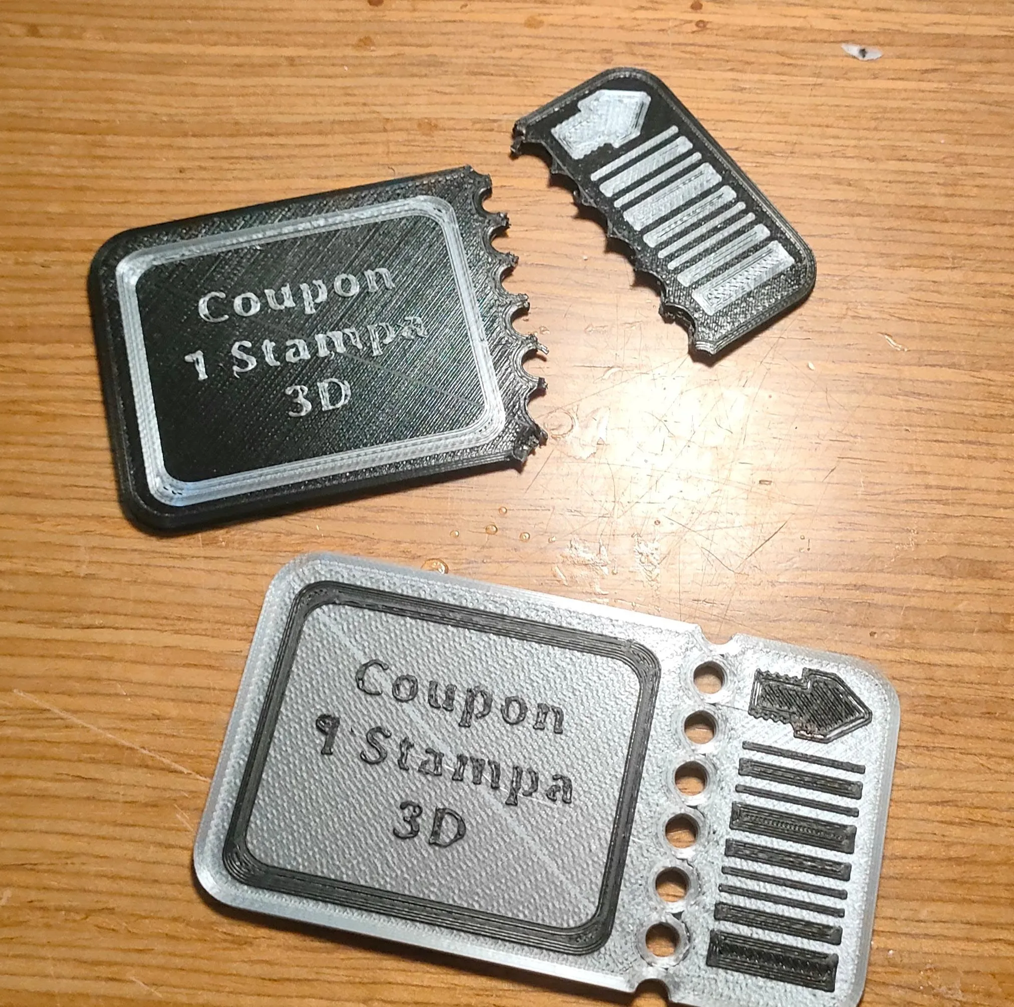 Coupon 1 Stampa 3D