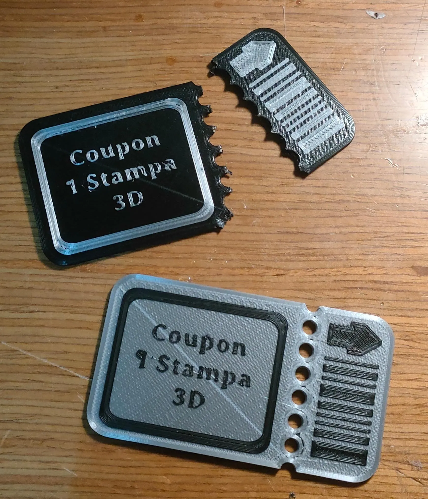 Coupon 1 Stampa 3D