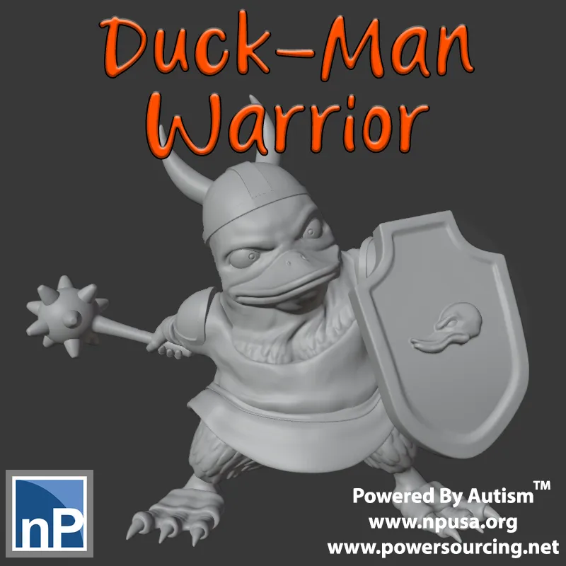 Tiêu đề Fantasy Duck-Man Warrior Tóm tắt Chiến binh người vịt g