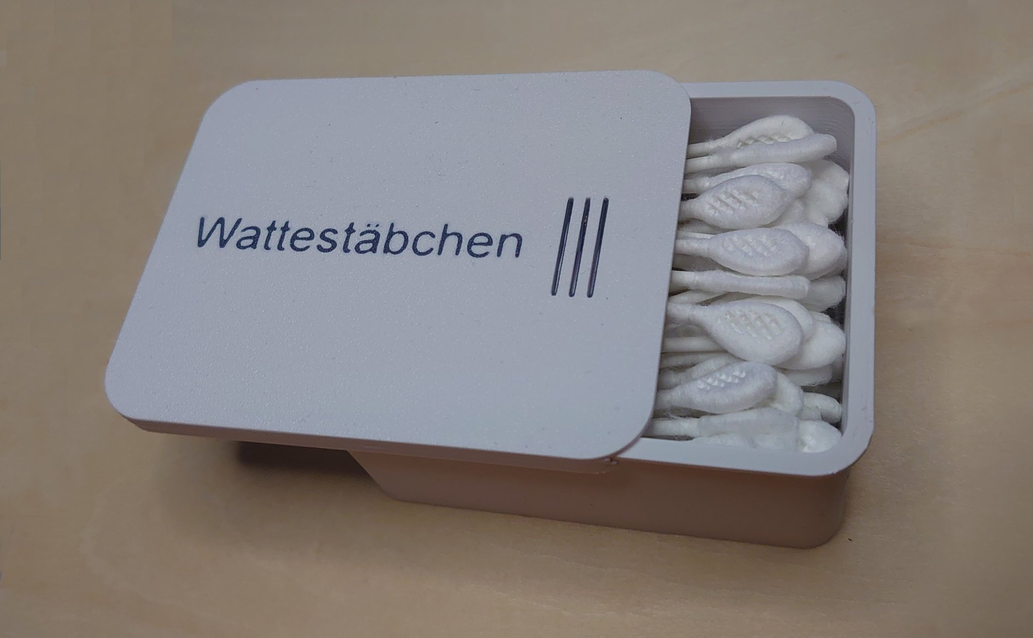 Tiêu đề Wattestäbchen Box Tóm tắt Kleine Box für Wattestäbchen zum