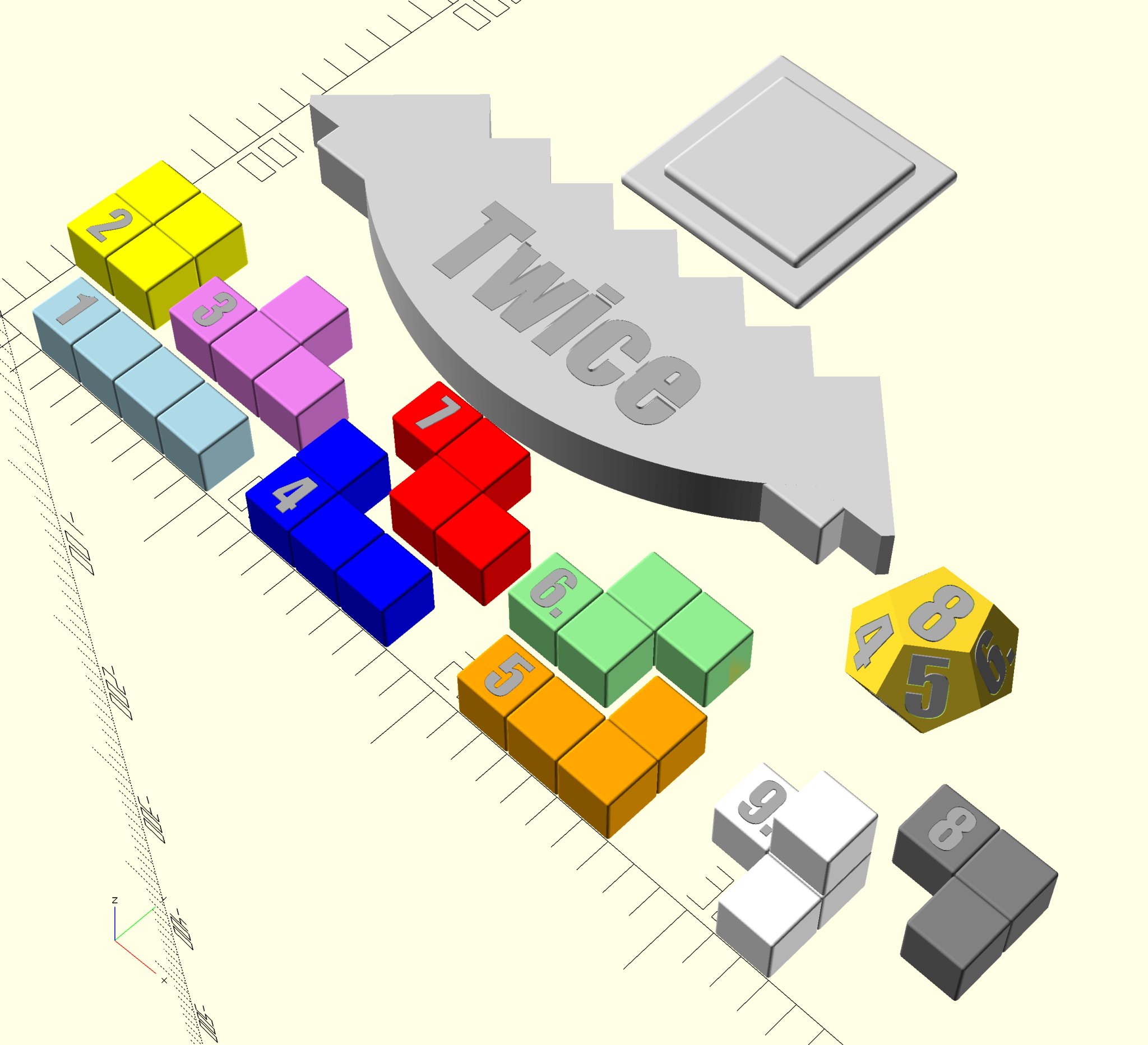 Tiêu đề Twice một trò chơi board game giống 3D Tetris Tóm tắt