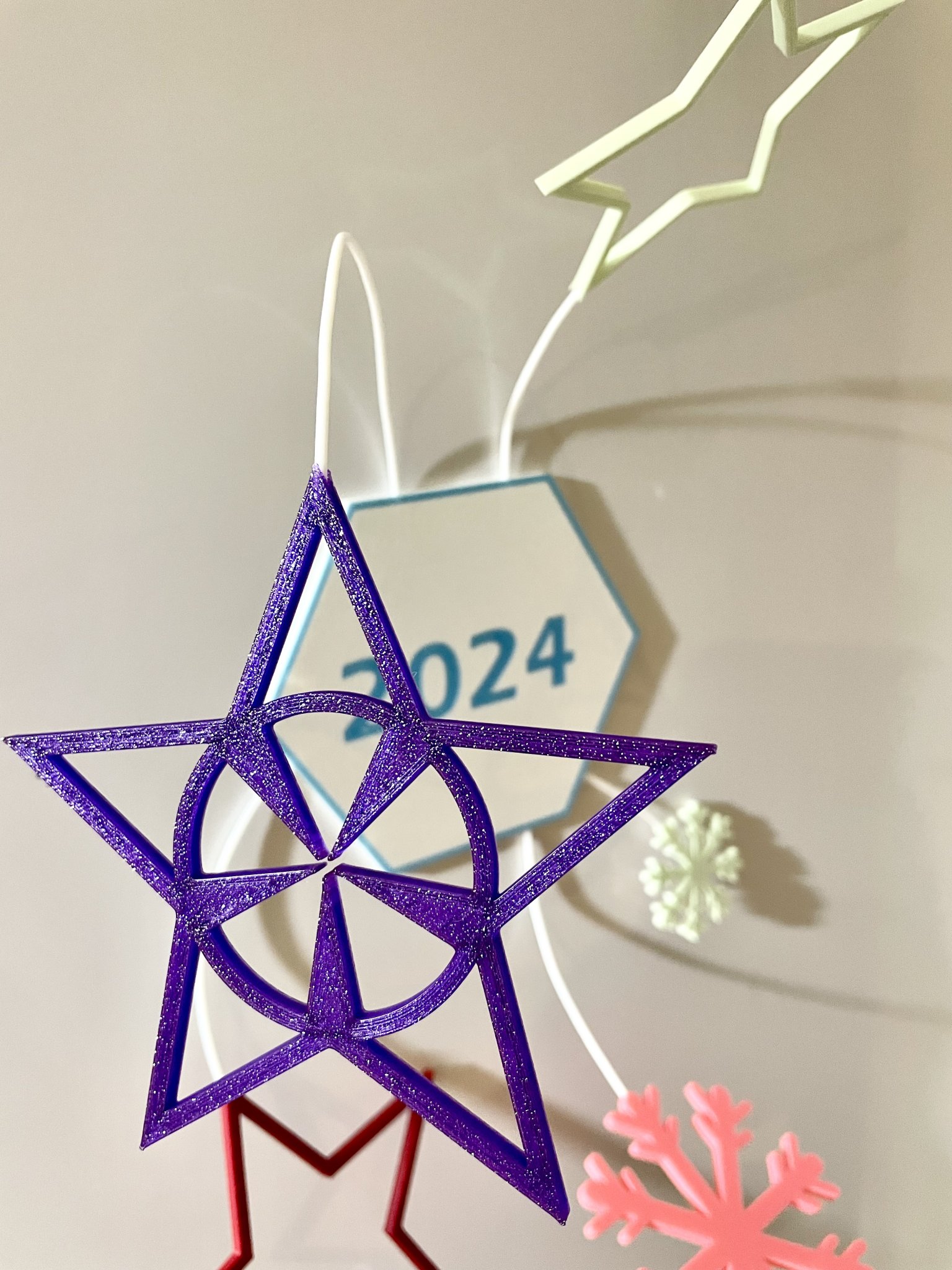 Tiêu đề Đồ trang trí Giáng sinh 2024 3 trong một nam châm 3D na