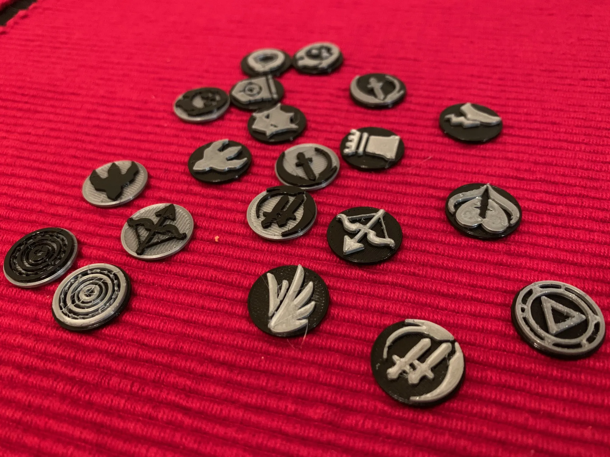 MTG counter and ability markers template