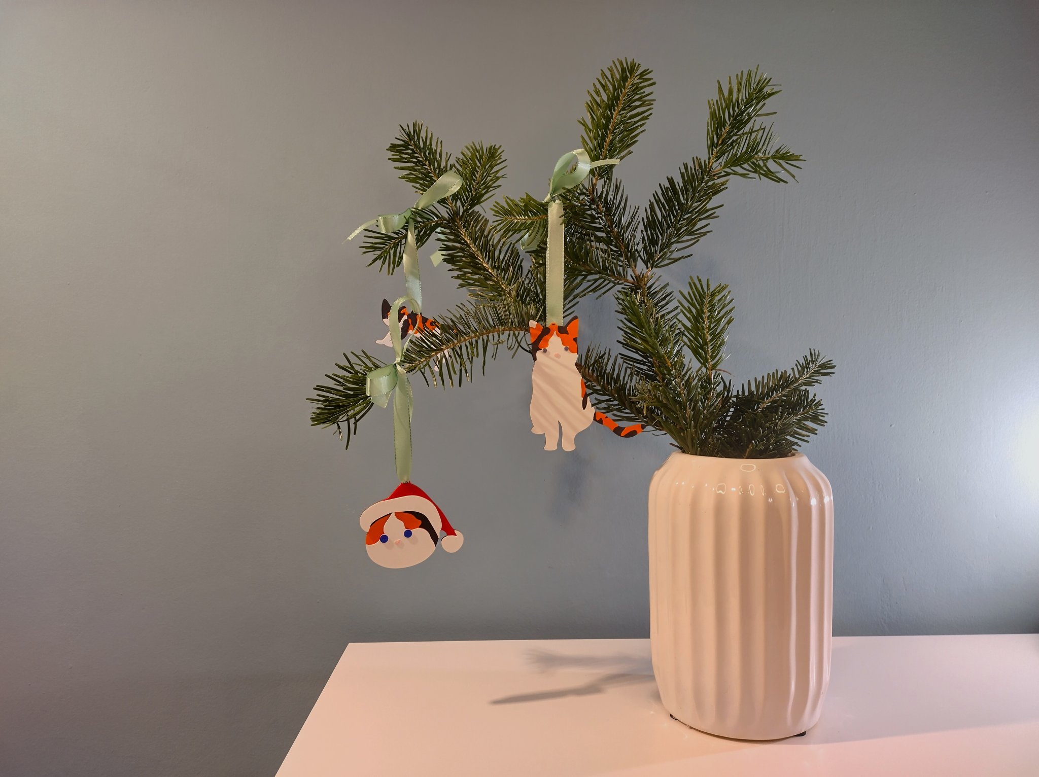 Tiêu đề đồ trang trí cat-mas Tóm tắt Trang trí cây thông Noel c