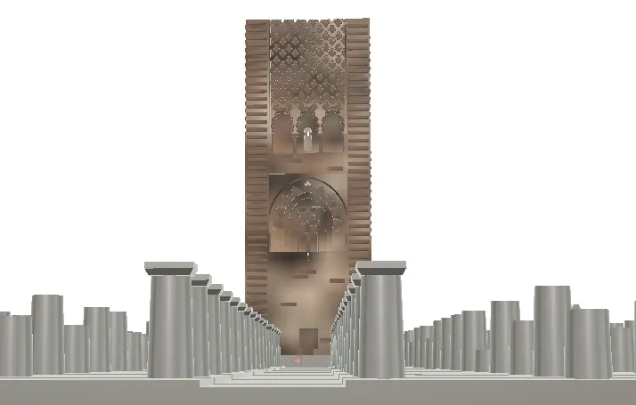 Tiêu đề Tháp Hassan - Rabat Maroc Tóm tắt Bản thu nhỏ d