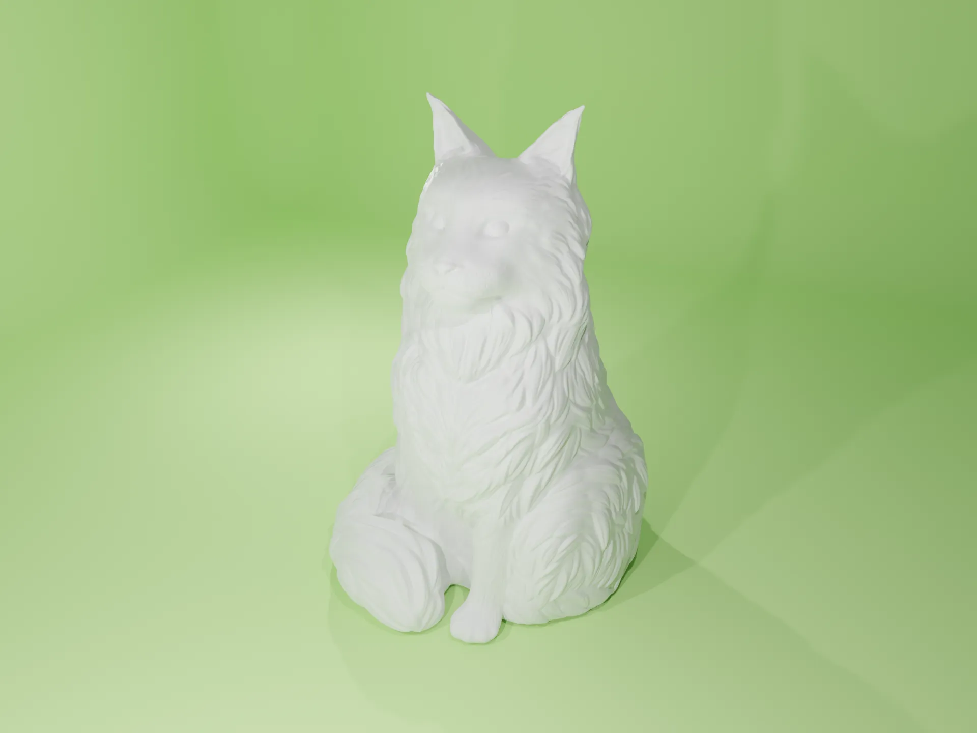 Mô Hình Mèo Lông Dài