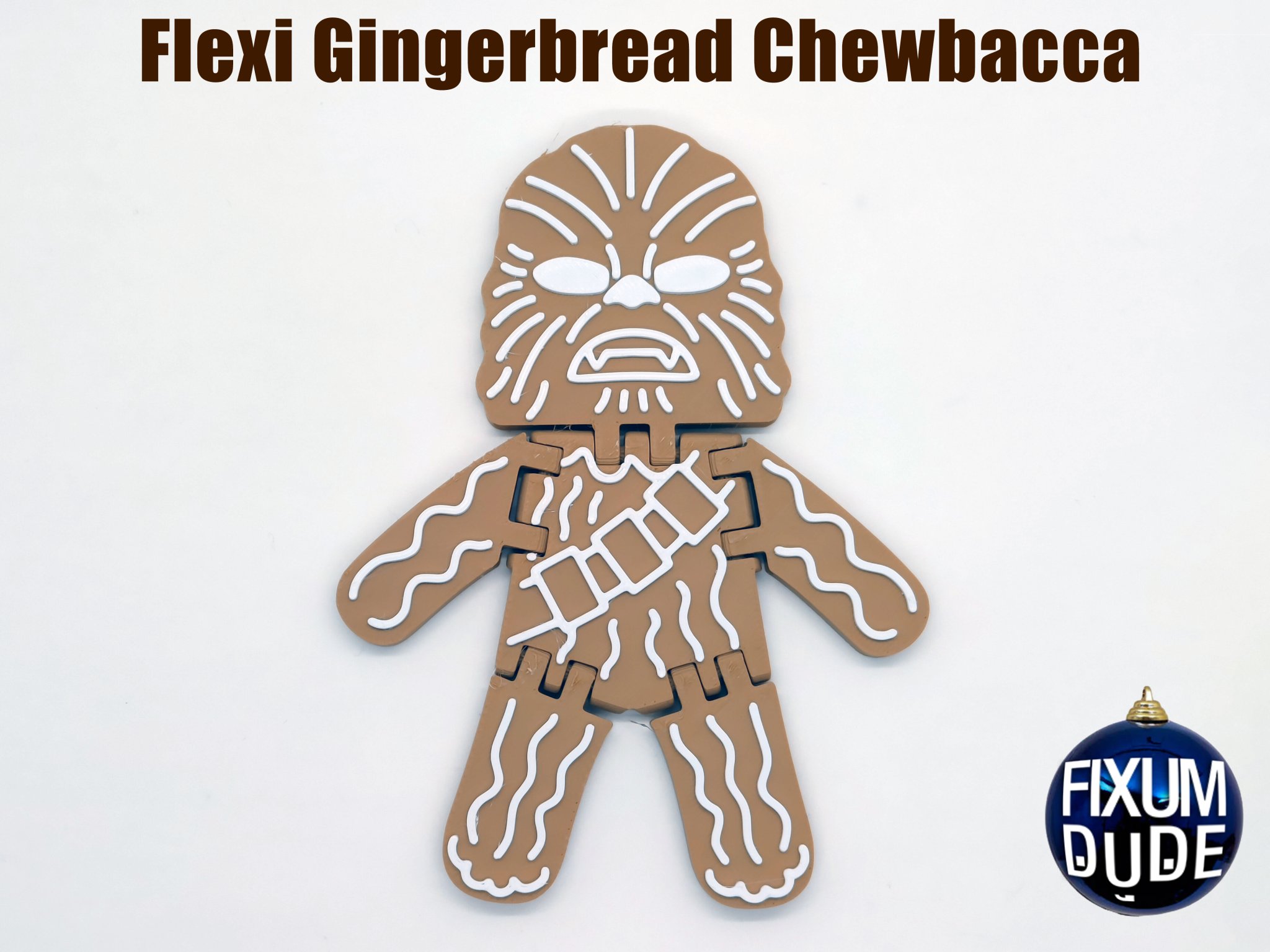 Tiêu đề Flexi Gingerbread Chewbacca Trang trí Tóm tắt Chewbacca bánh