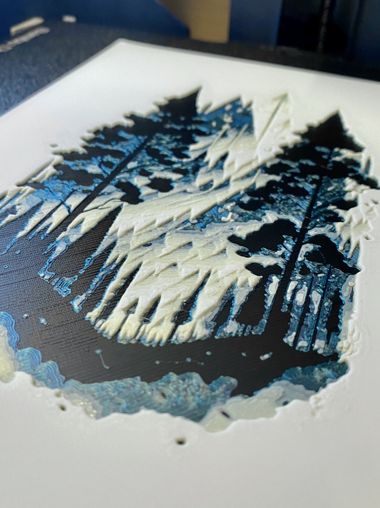 Tiêu đề HUEFORGE - PINE FOREST WINTER Tóm tắt Tranh 3D rừng thông v