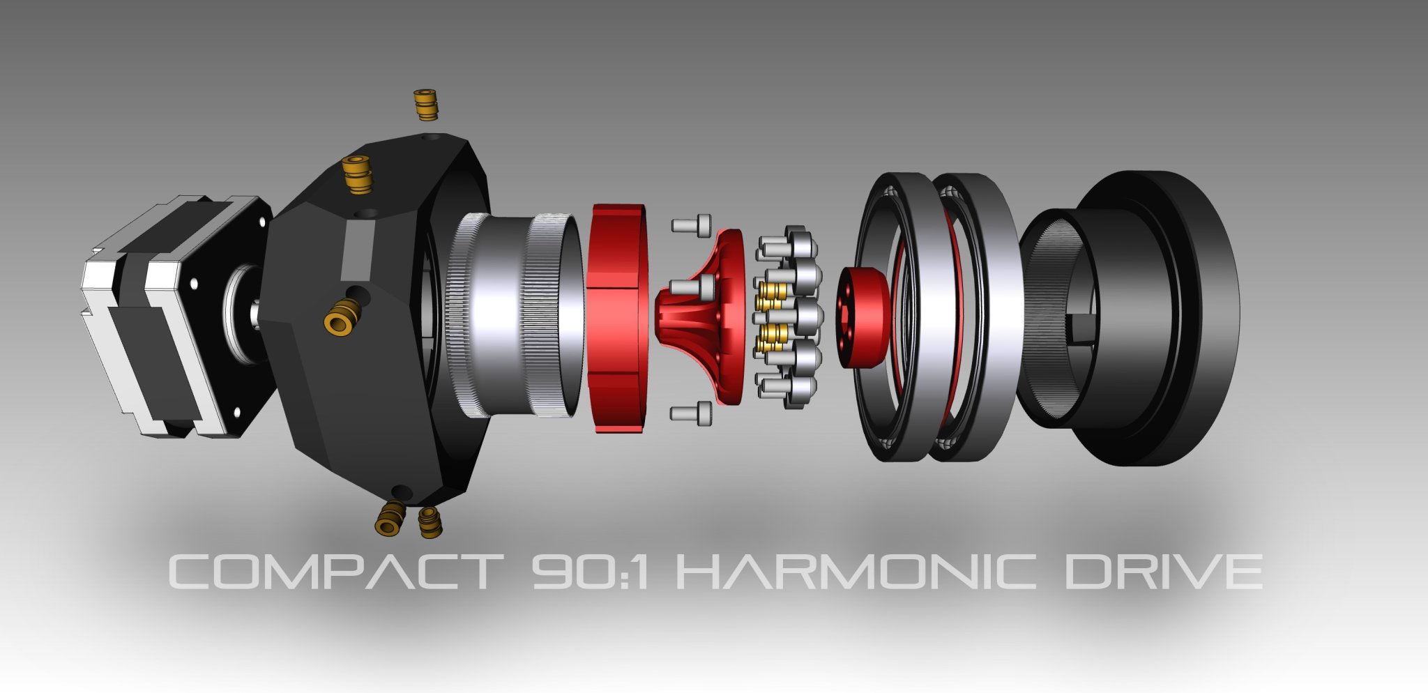 Compact 90:1 Harmonic Drive