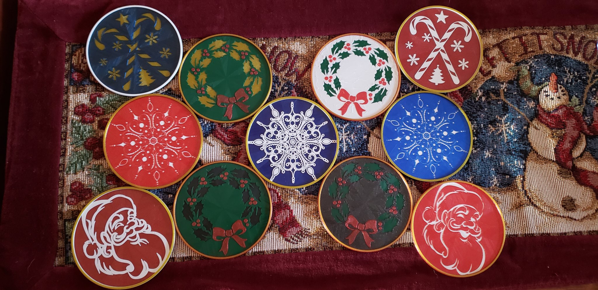 Tiêu đề Crossed Candy Canes Drink Coaster Tóm tắt Một bổ sung thú