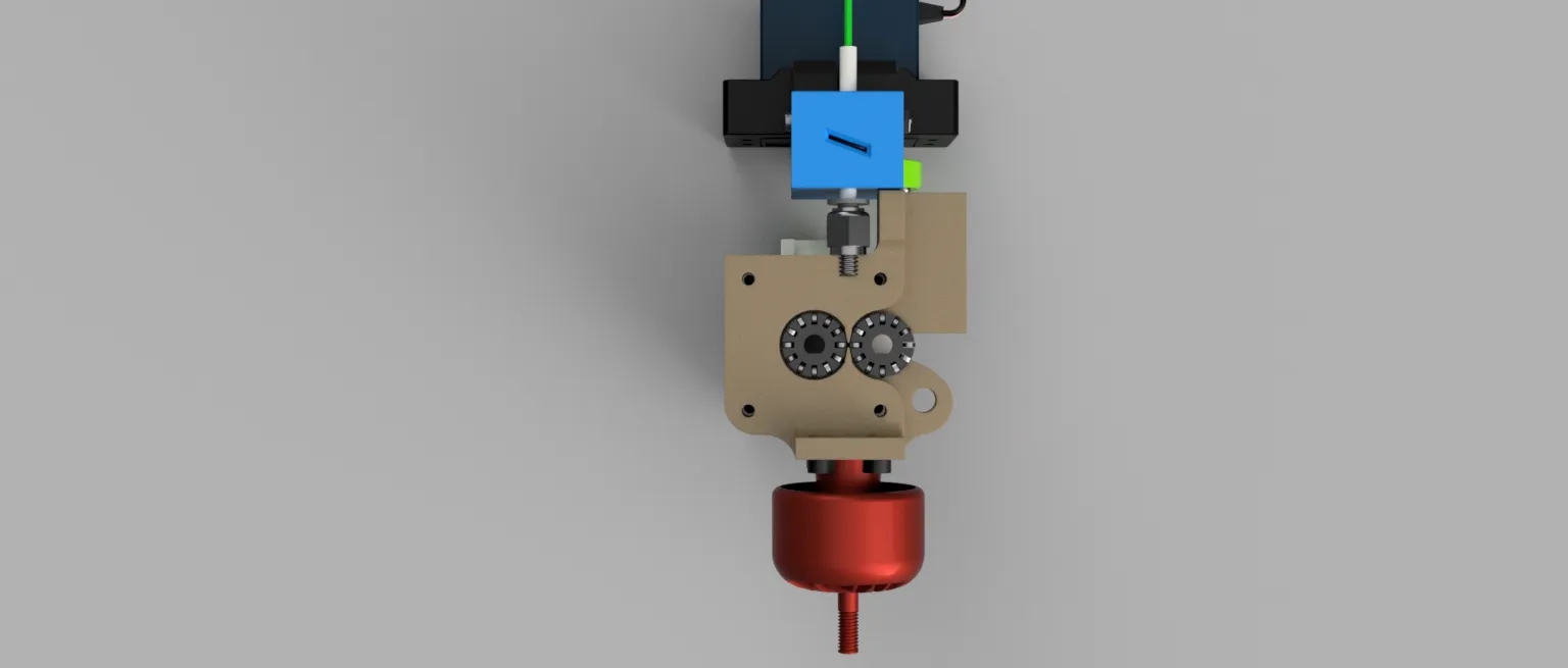 Omni wheel-pinch wheel extruder