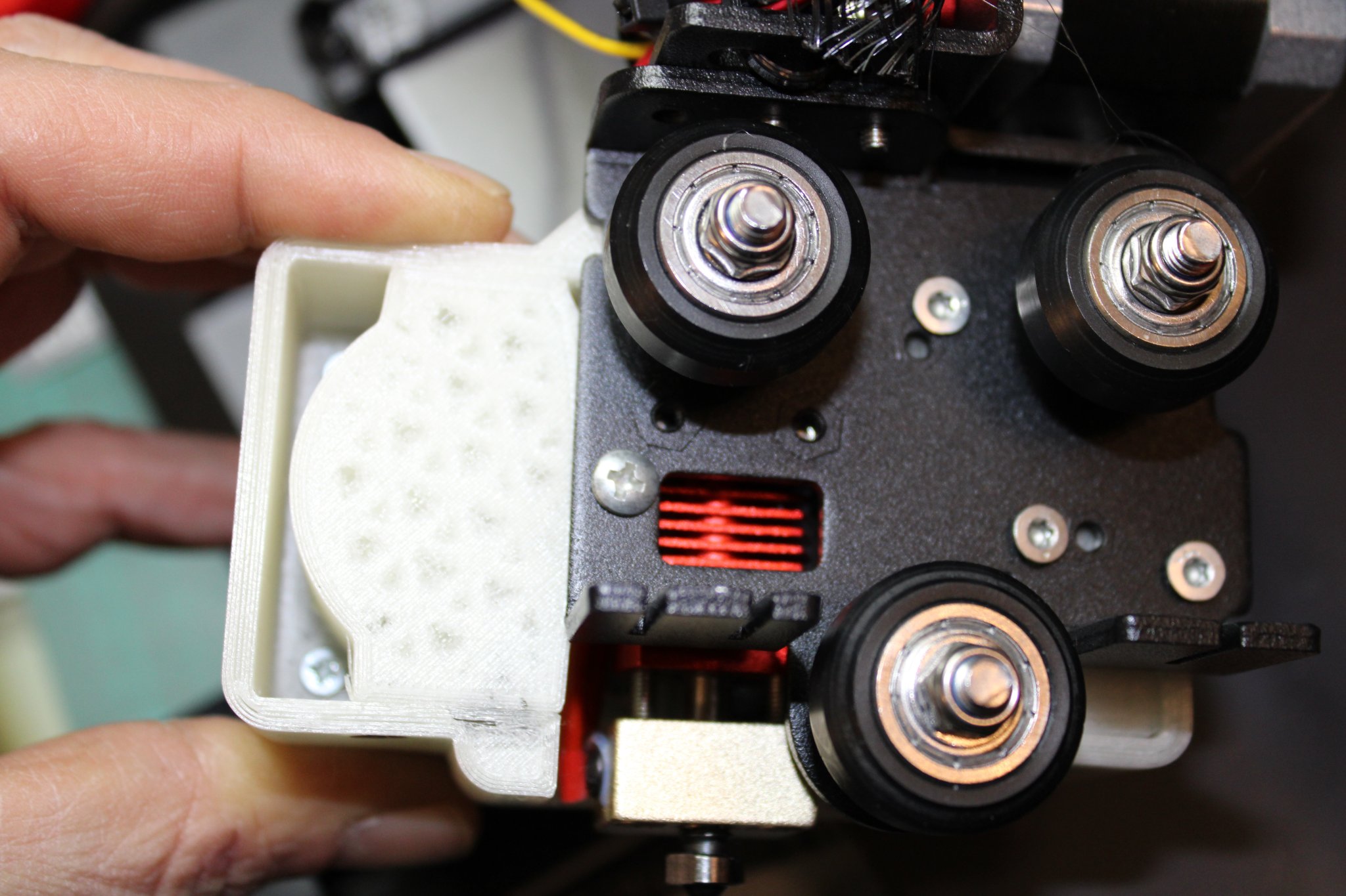 Tiêu đề Vỏ hotend kép 4020 cho giàn đầu công cụ dẫn động t