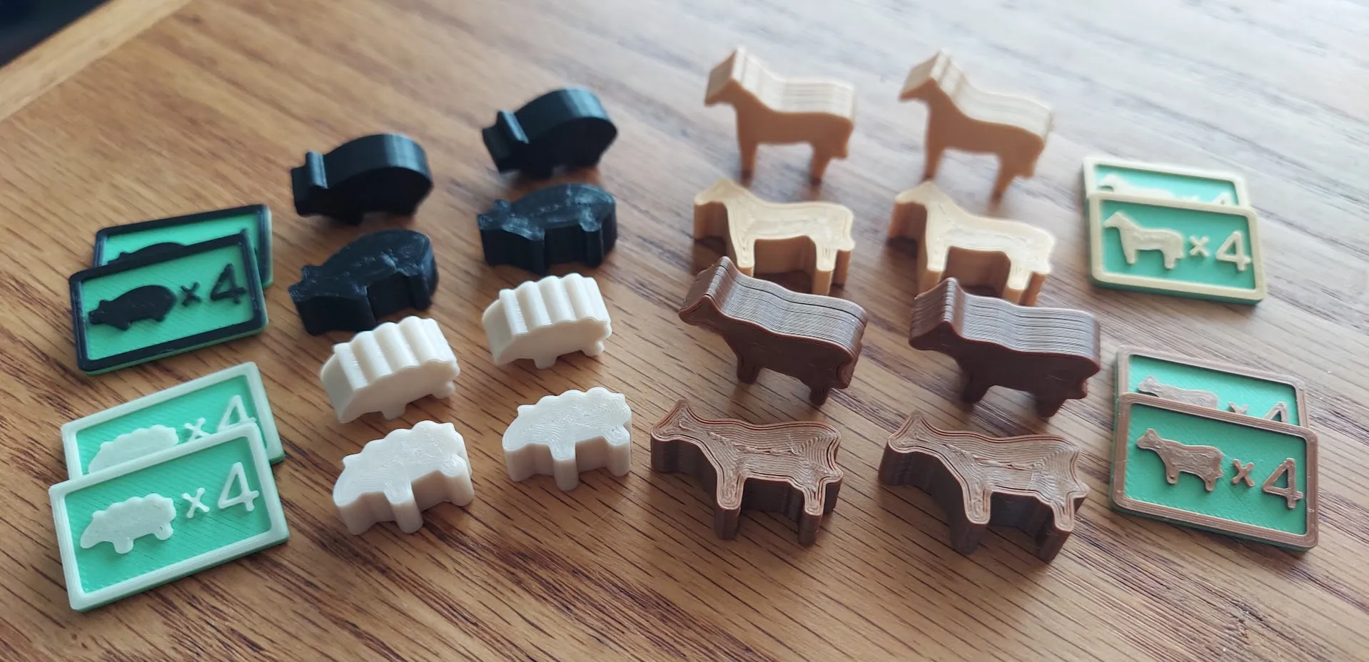 Tiêu đề Agricola Tất cả các sinh vật Token động vật lớn và n