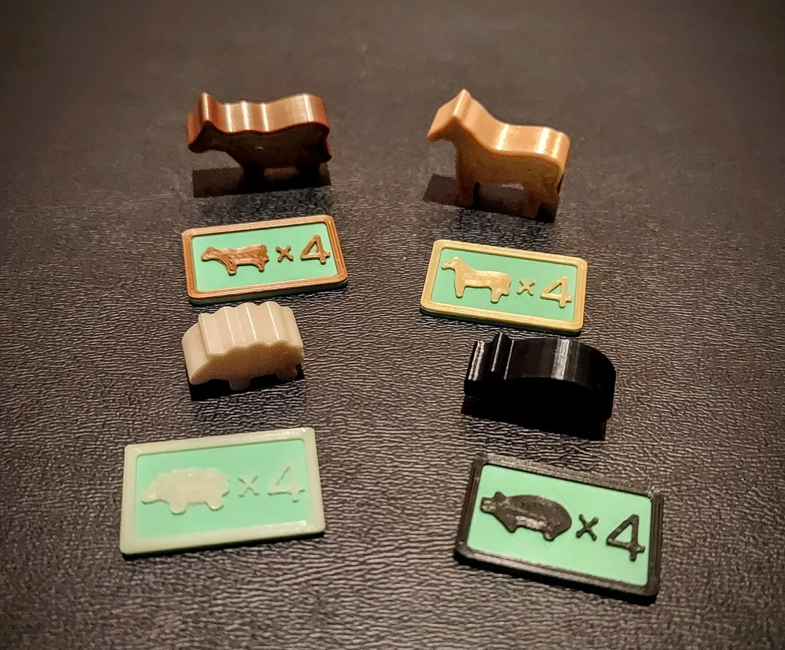 Tiêu đề Agricola Tất cả các sinh vật Token động vật lớn và n