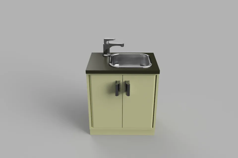 Doll House Kitchen Sink 1:12