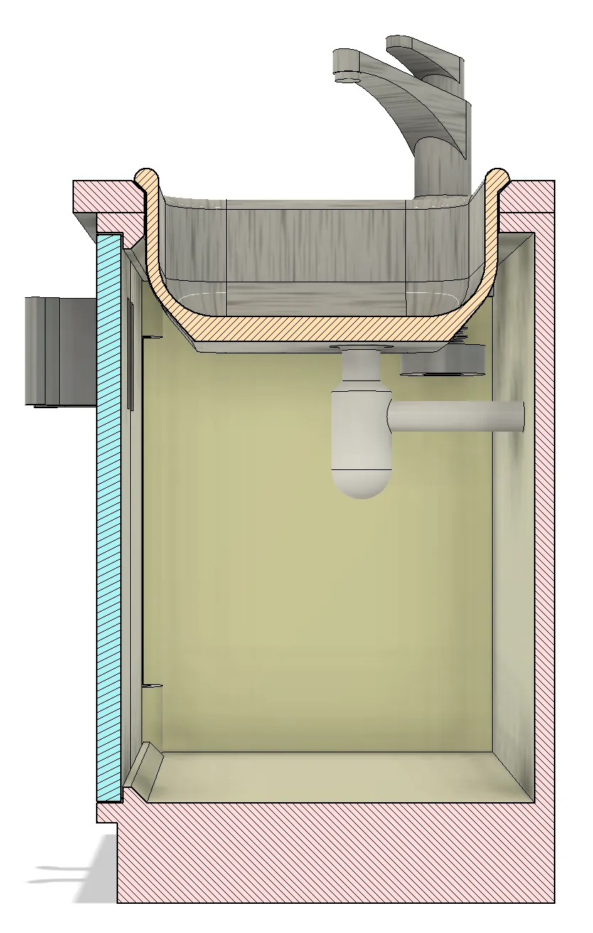 Doll House Kitchen Sink 1:12