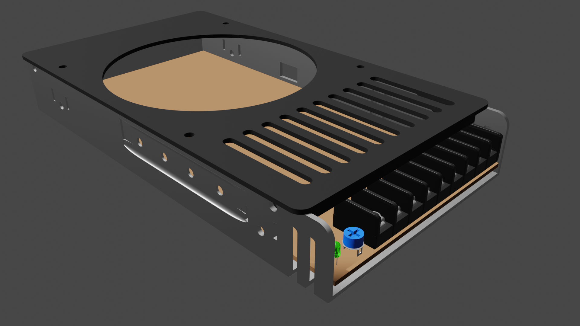 Mean Well LRS-350 Lid for 120mm Fan