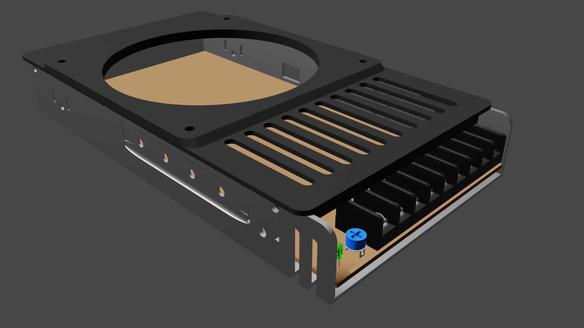 Mean Well LRS-350 Lid for 120mm Fan