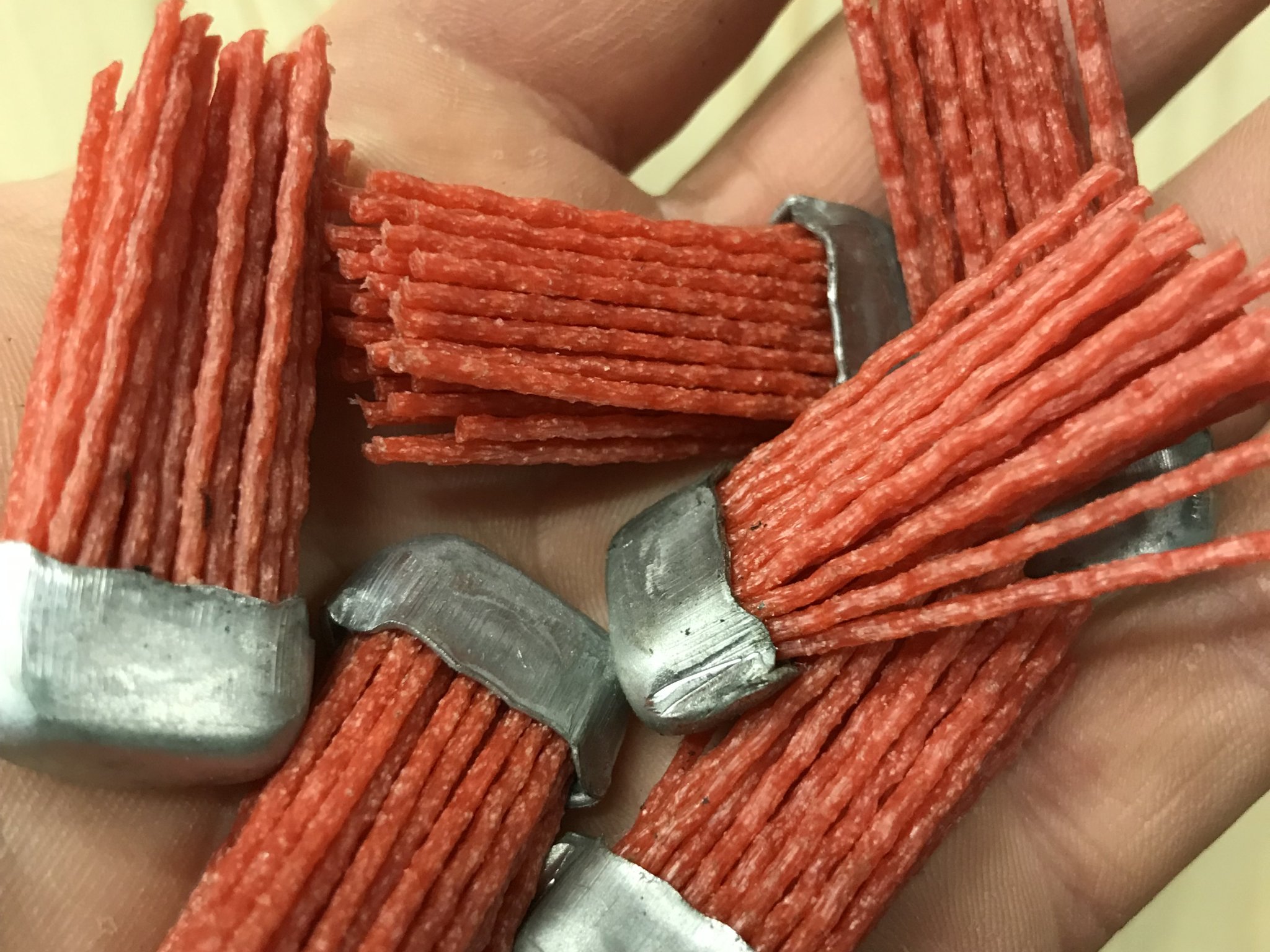 Tiêu đề Shou Sugi Ban máy chà nhám bánh xe nylon Tóm tắt Bàn ch