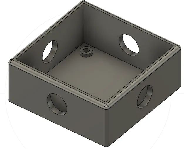 box for cabels on wall