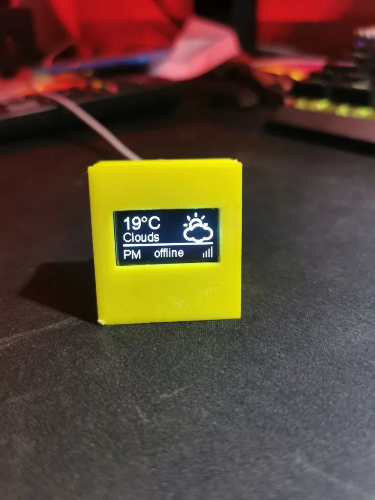 Printer monitor for octoprint ESP01 mini case