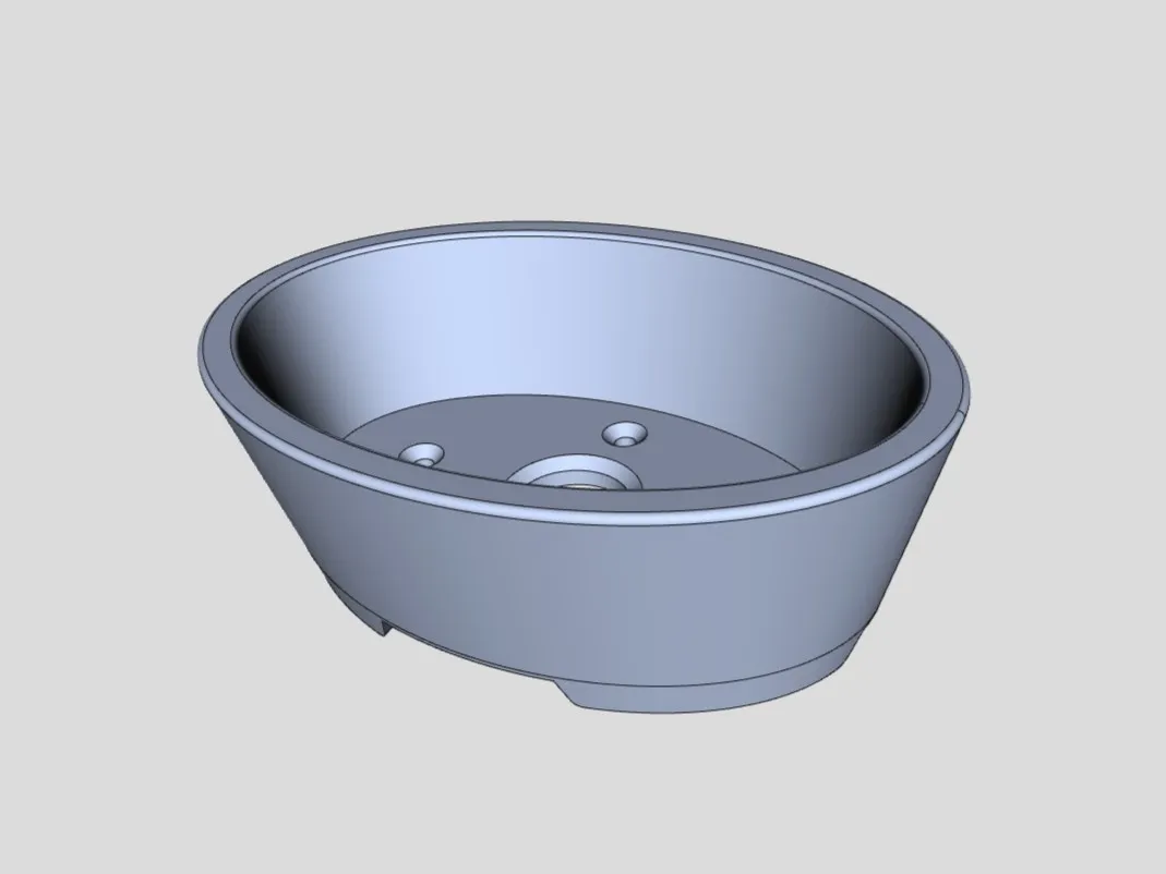 Bonsai pot 08 oval (mame) 120x85x42mm