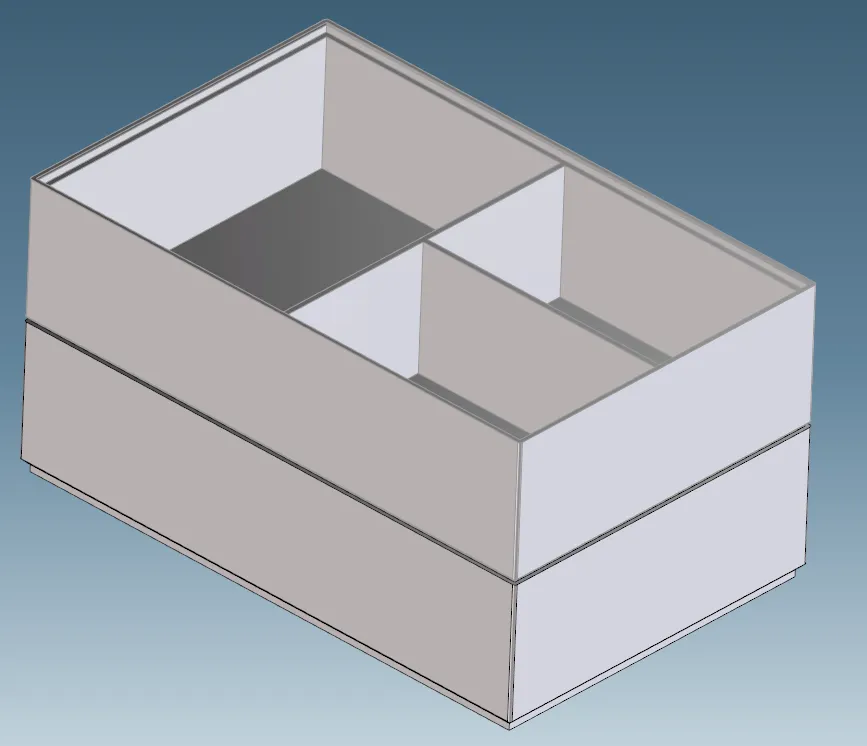 Hộp xếp chồng 205x130x54mm