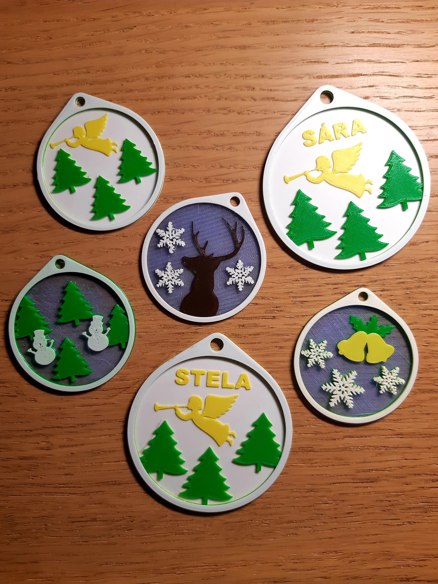 Tiêu đề Đồ trang trí Giáng sinh cá nhân có màu KHÔNG phải MMU