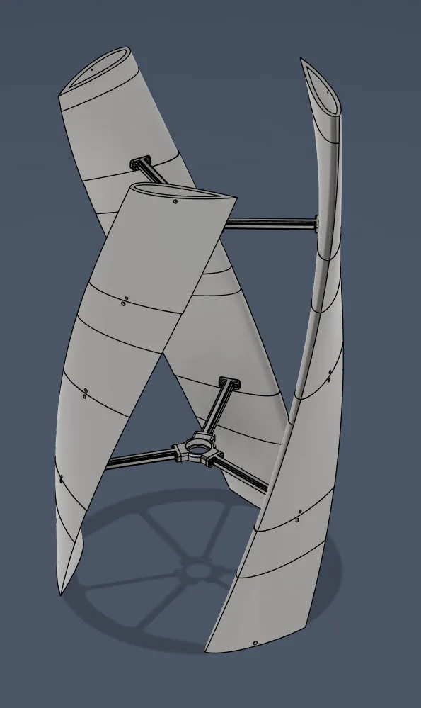 Tua-bin Gió Helical Darrieus Module Khổng Lồ