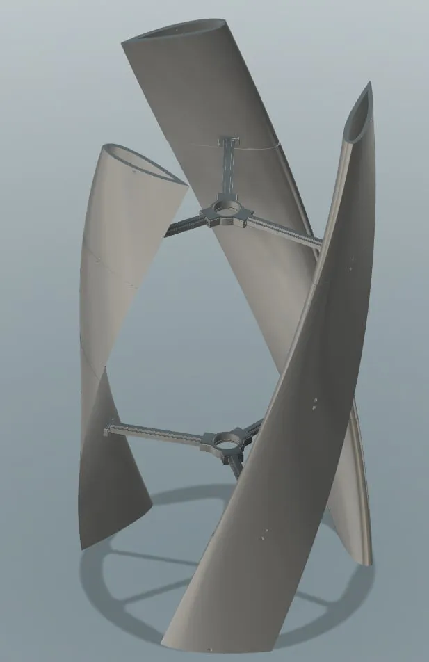 Tua-bin Gió Helical Darrieus Module Khổng Lồ