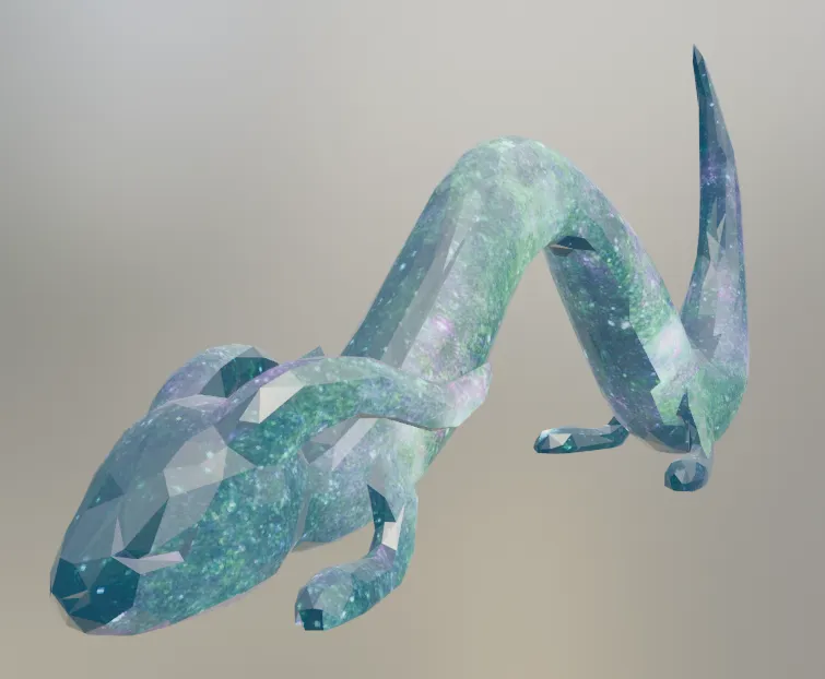 Tiêu đề Lowpoly Noodle Dragon Tóm tắt Một người bạn có vảy t