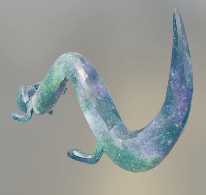 Tiêu đề Lowpoly Noodle Dragon Tóm tắt Một người bạn có vảy t