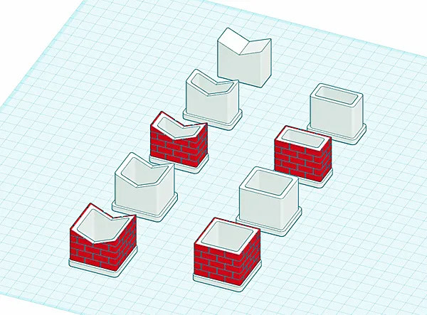Lincoln Logs Chimneys