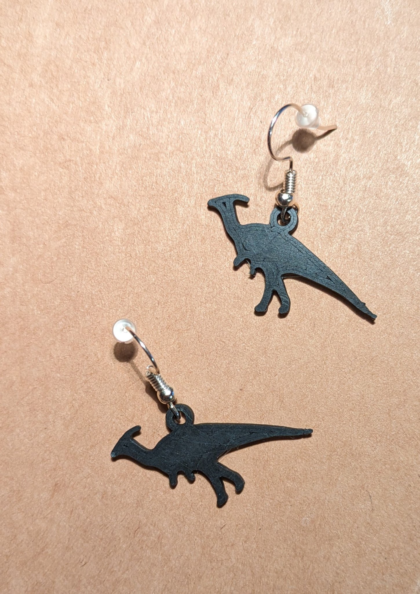 pendant/earrings parasaurolophus