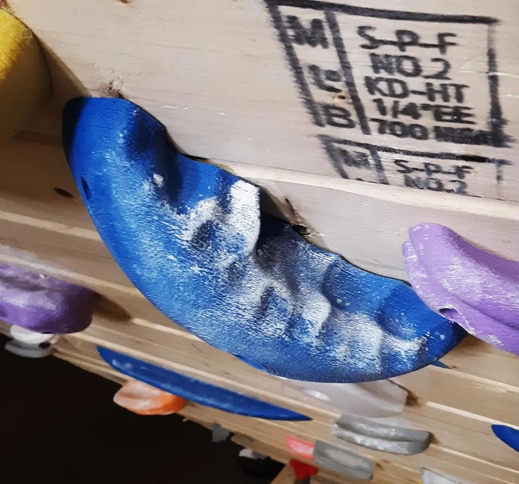 Tiêu đề Blue Forged Jug Pinch Climbing Hold Tóm tắt Một chiếc bìn