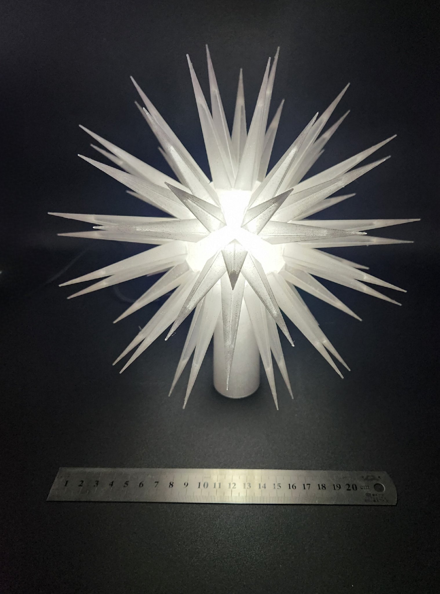 Đồ trang trí đỉnh cây thông Noel có đèn