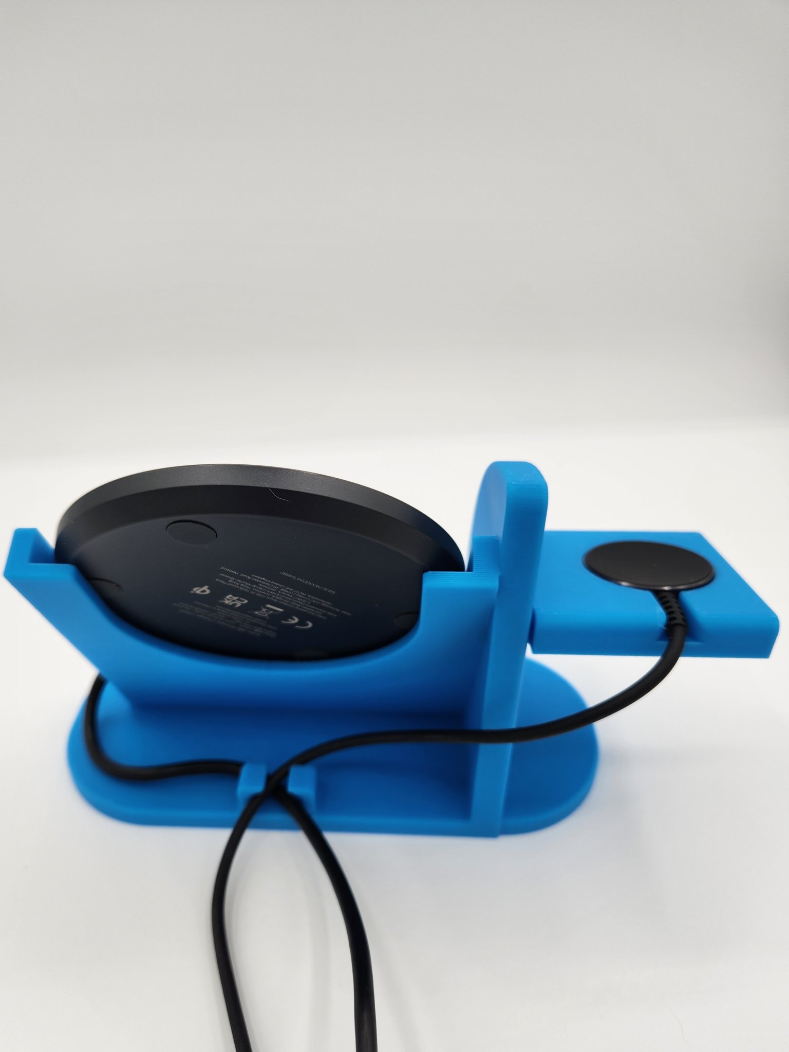 Phone charger stand with galaxy watch attachment